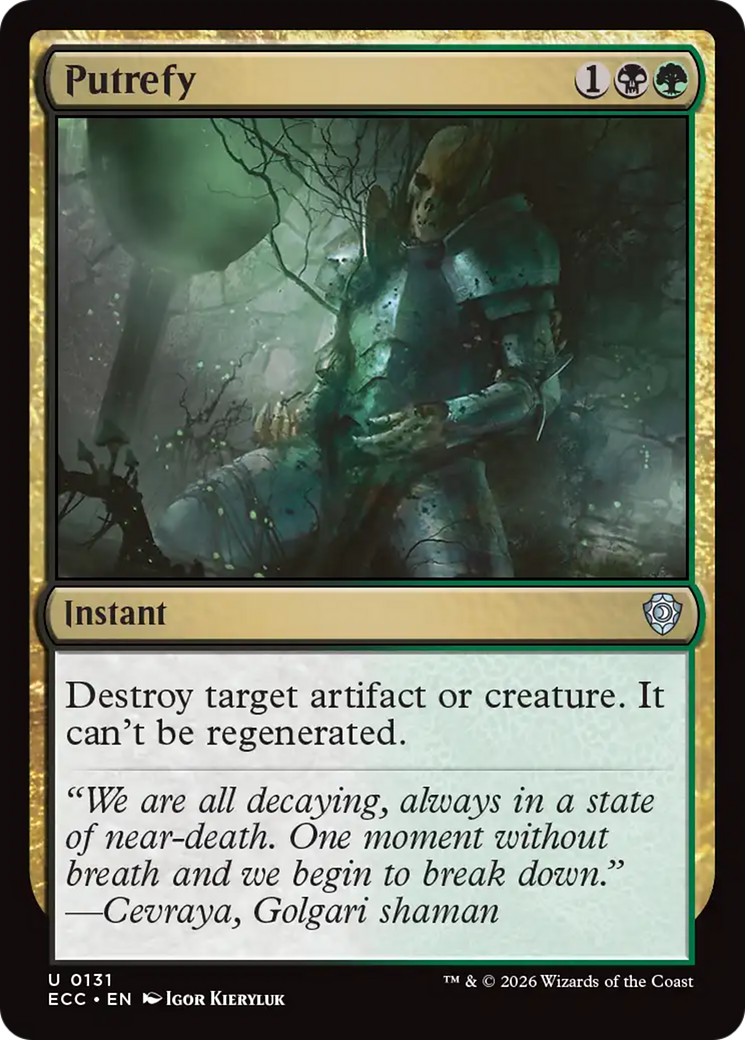 Putrefy [Lorwyn Eclipsed Commander] | Total Play