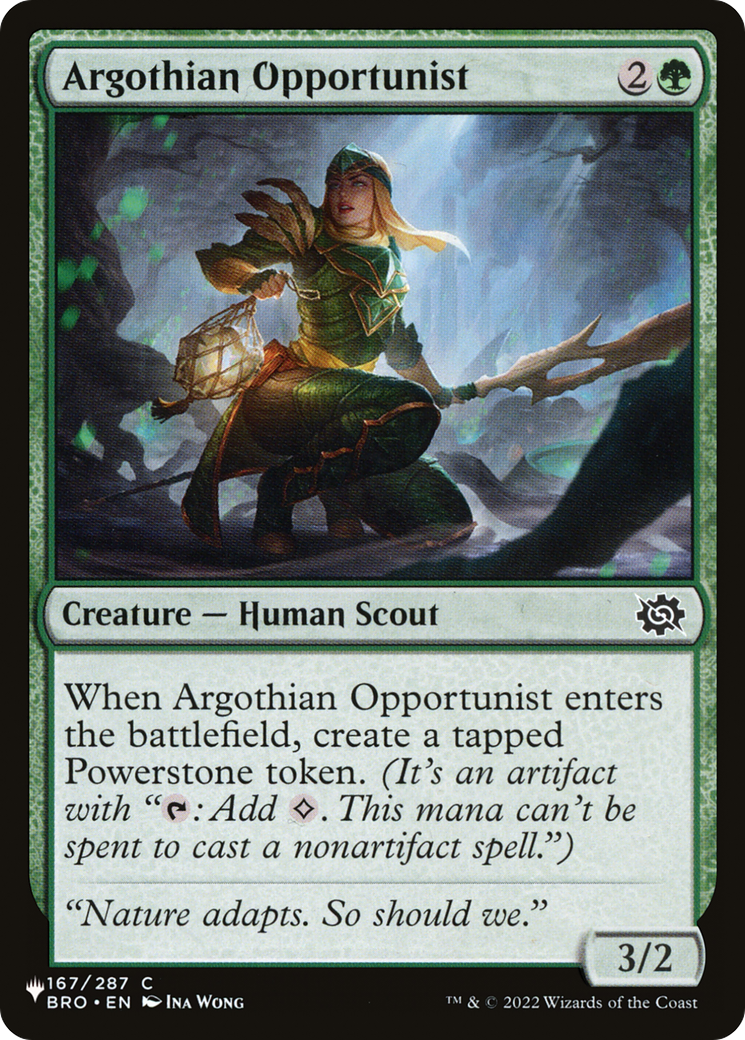 Argothian Opportunist [The List] | Total Play