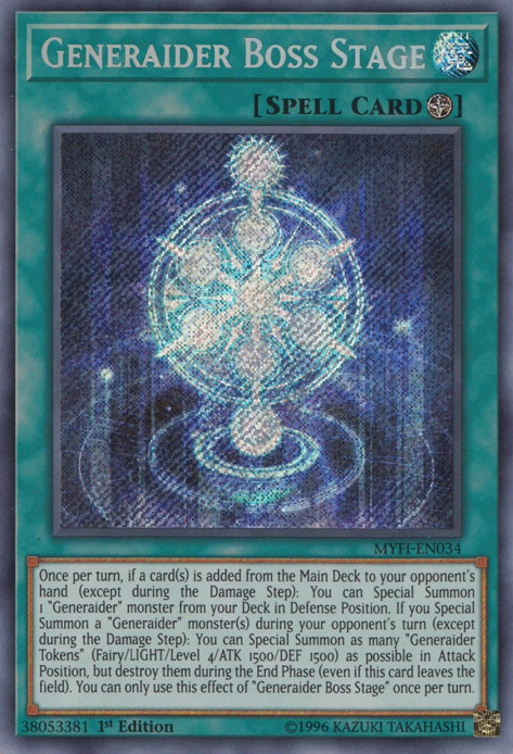 Generaider Boss Stage [MYFI-EN034] Secret Rare | Total Play