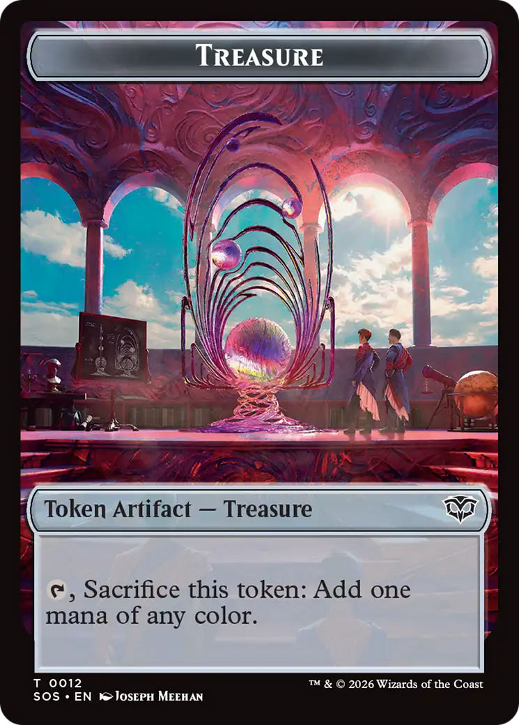 Elemental (0002) // Treasure Double-Sided Token [Secrets of Strixhaven Tokens] | Total Play