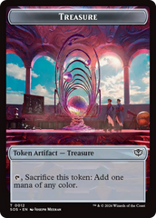 Elemental (0002) // Treasure Double-Sided Token [Secrets of Strixhaven Tokens] | Total Play
