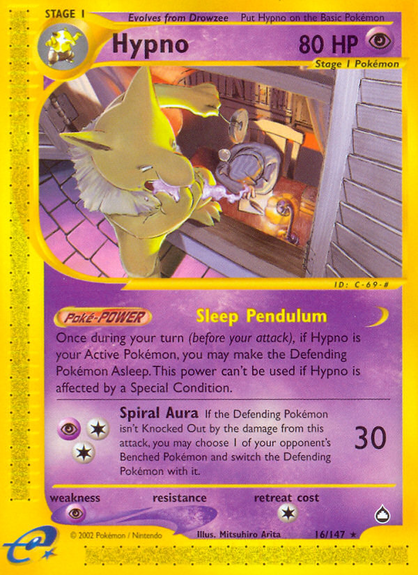 Hypno (16/147) [Aquapolis] | Total Play