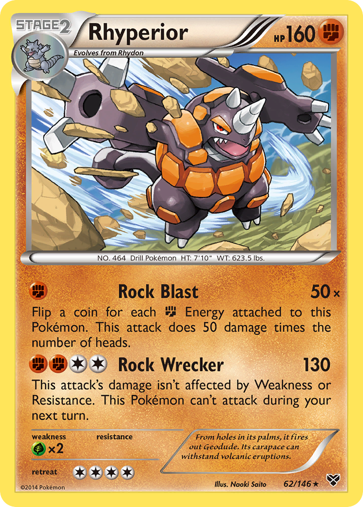 Rhyperior (62/146) [XY: Base Set] | Total Play