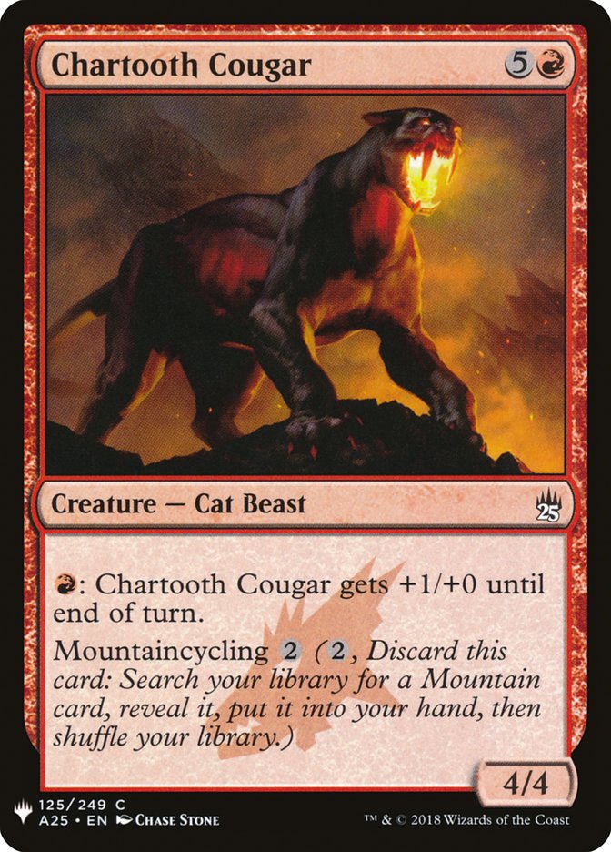 Chartooth Cougar [Mystery Booster] | Total Play