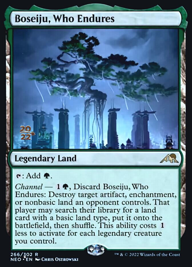 Boseiju, Who Endures [Kamigawa: Neon Dynasty Prerelease Promos] | Total Play