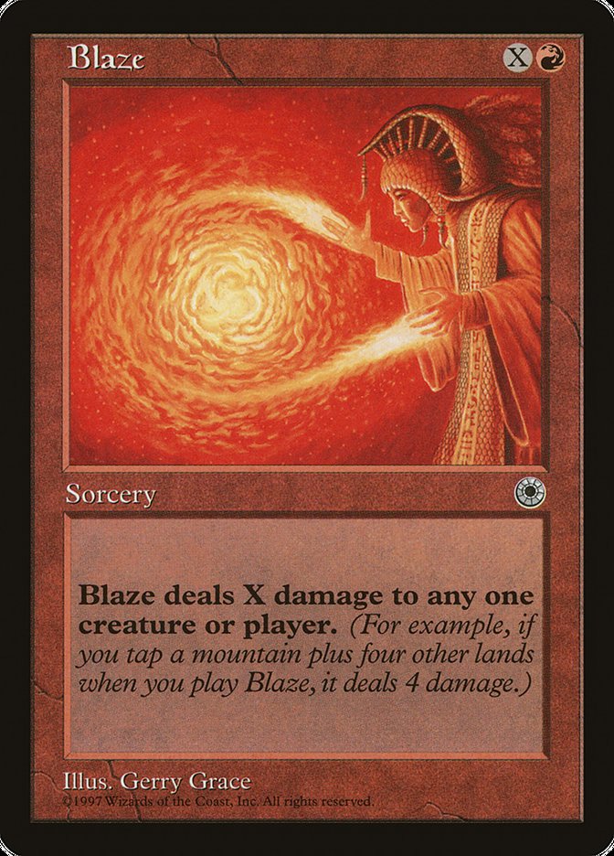 Blaze (No Flavor Text) [Portal] | Total Play