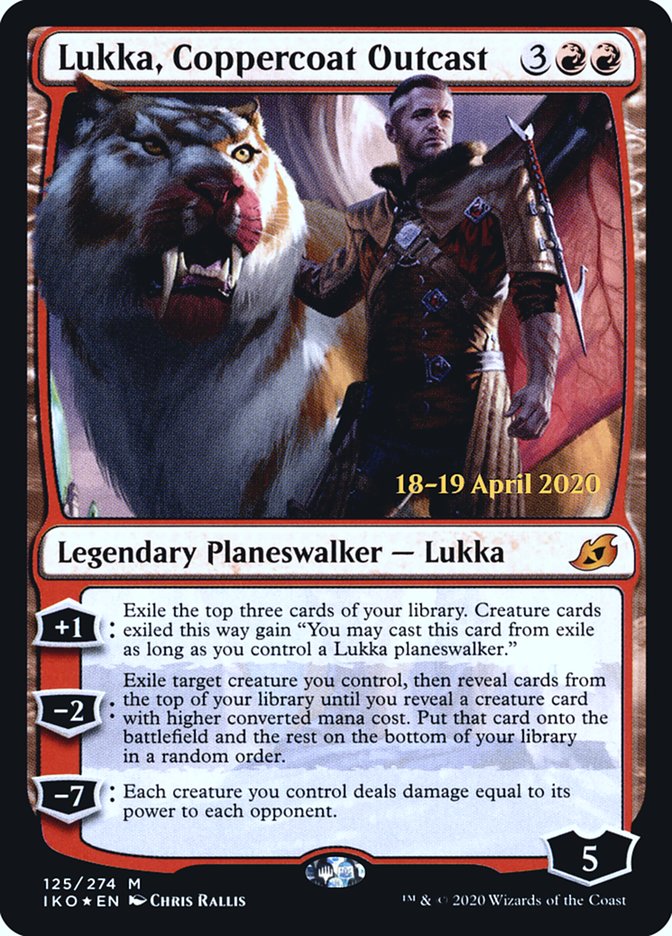 Lukka, Coppercoat Outcast [Ikoria: Lair of Behemoths Prerelease Promos] | Total Play
