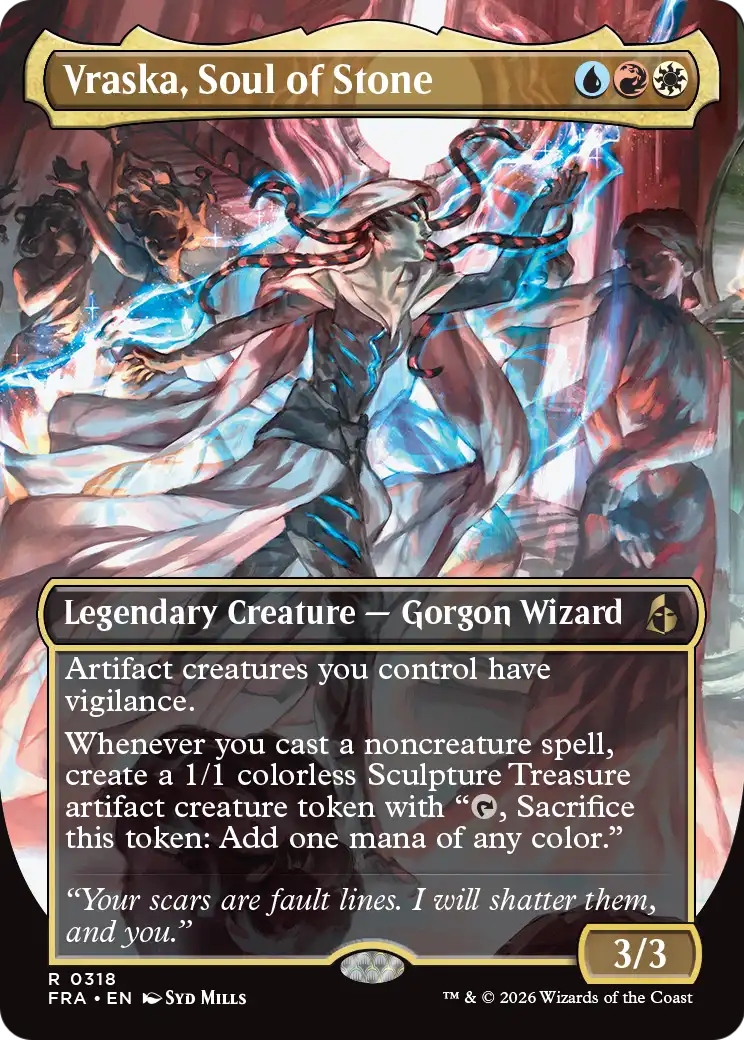 Vraska, Soul of Stone (Borderless) [Reality Fracture] | Total Play