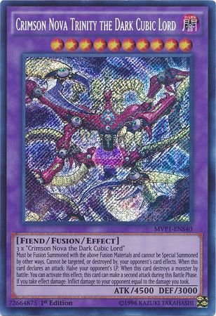 Crimson Nova Trinity the Dark Cubic Lord [MVP1-ENS40] Secret Rare | Total Play