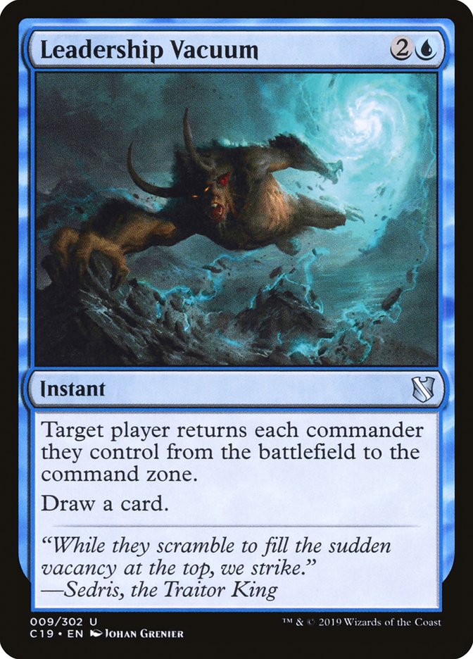 Leadership Vacuum [Commander 2019] | Total Play
