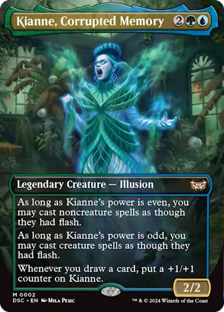 Kianne, Corrupted Memory (Borderless) [Duskmourn: House of Horror Commander] | Total Play
