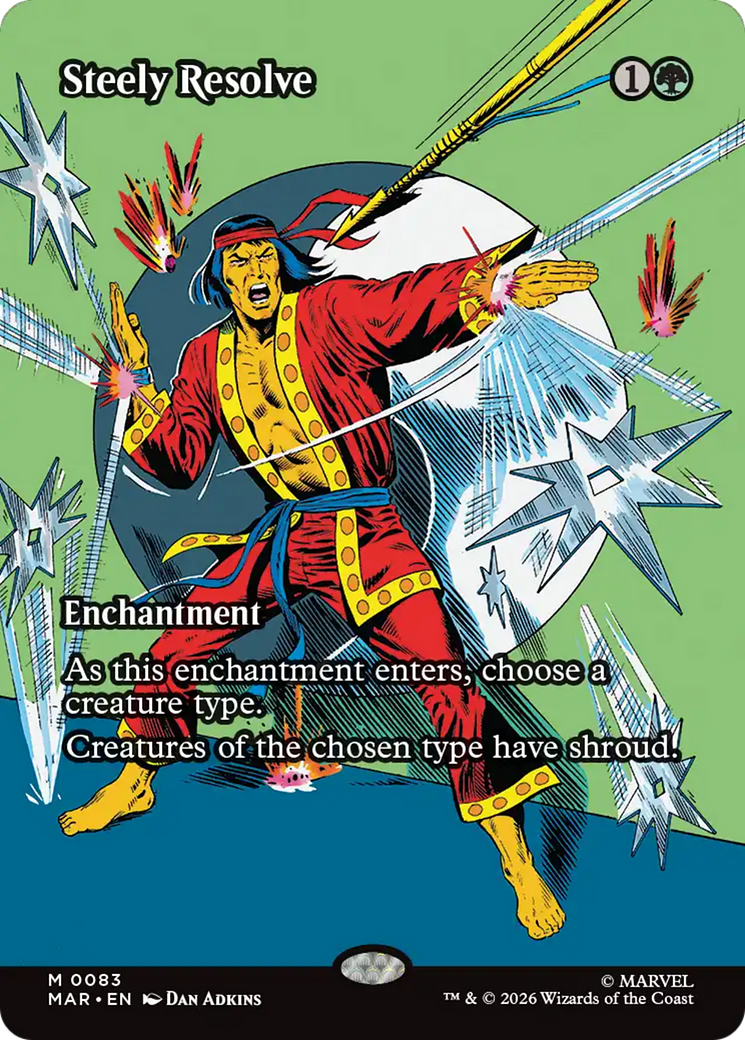 Steely Resolve (Borderless) [Marvel Universe: Eternal-Legal] | Total Play