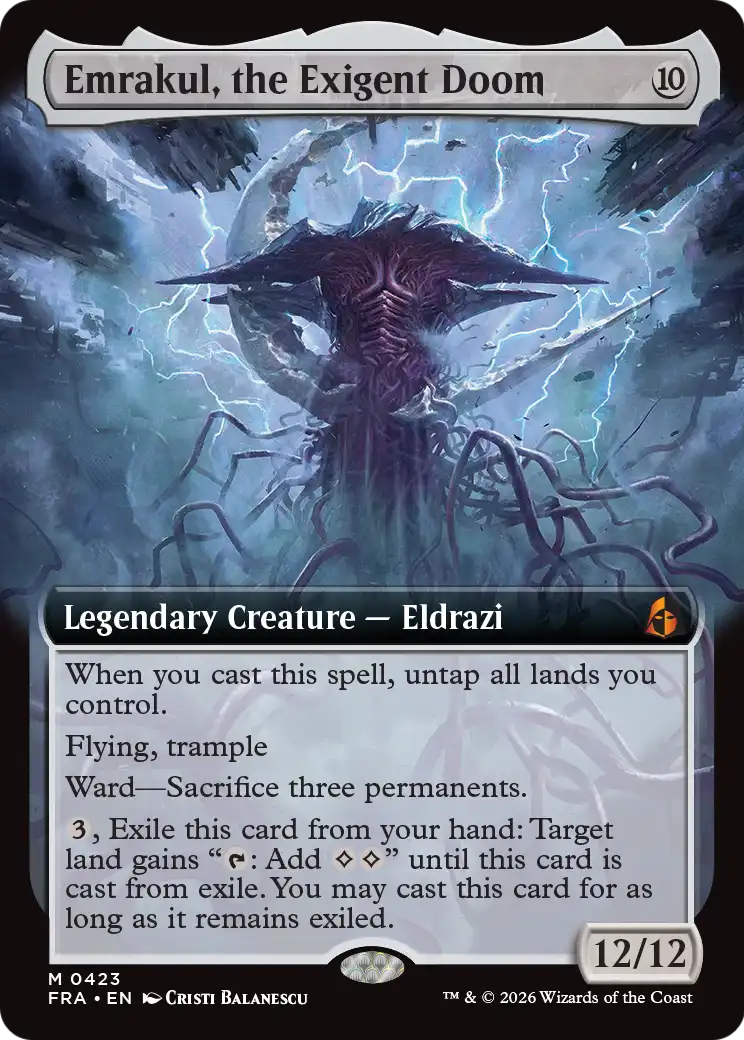 Emrakul, the Exigent Doom (Extended Art) [Reality Fracture] | Total Play