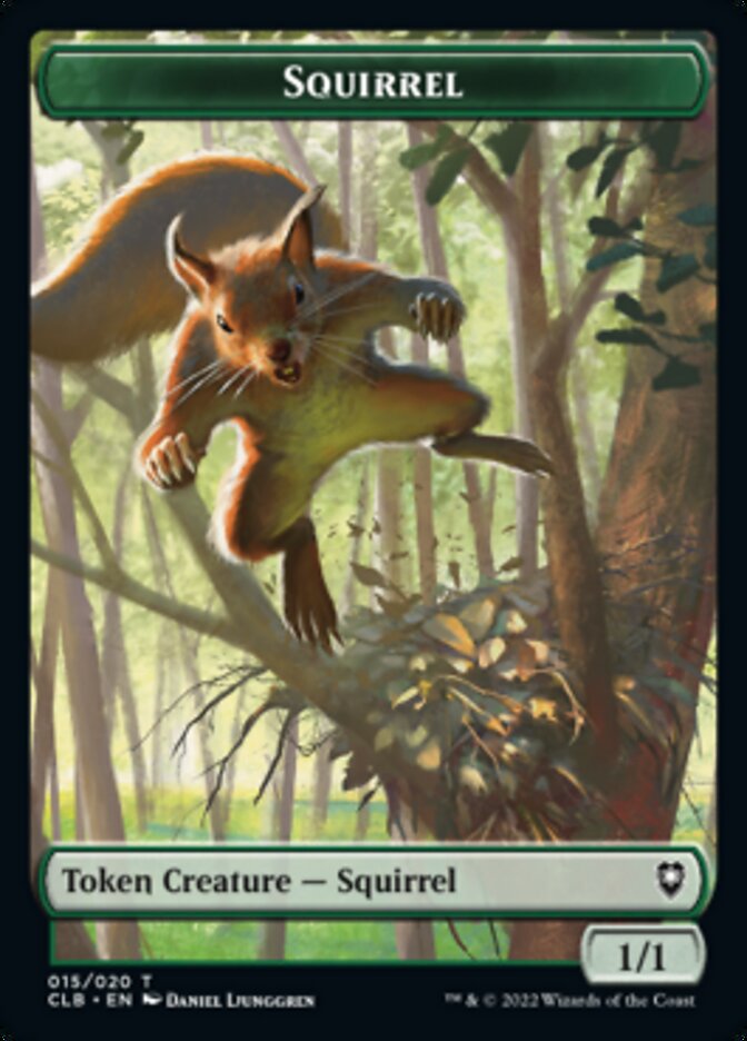 Squirrel Token [Commander Legends: Battle for Baldur's Gate Tokens] | Total Play