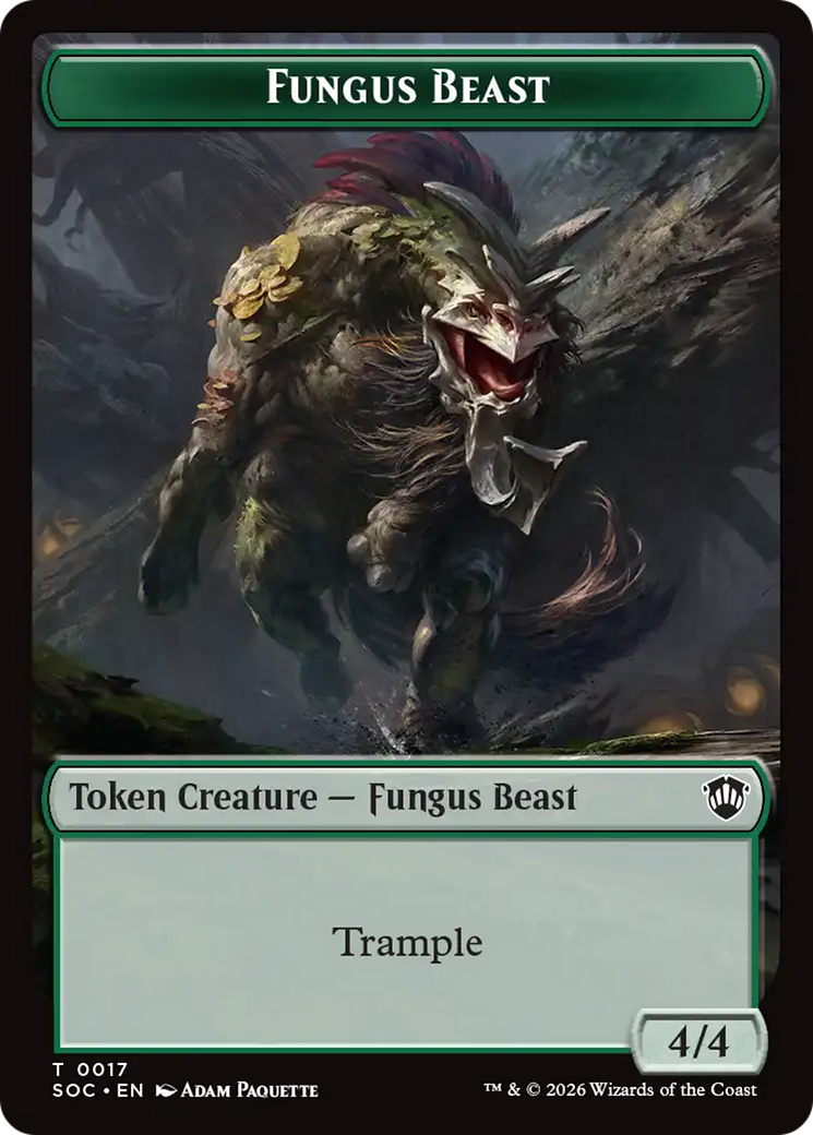 Goat // Fungus Beast Double-Sided Token [Secrets of Strixhaven Commander Tokens] | Total Play