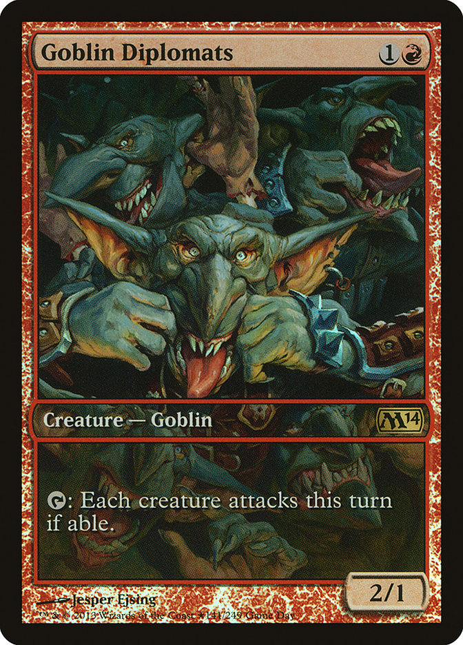Goblin Diplomats (Game Day) [Magic 2014 Promos] | Total Play