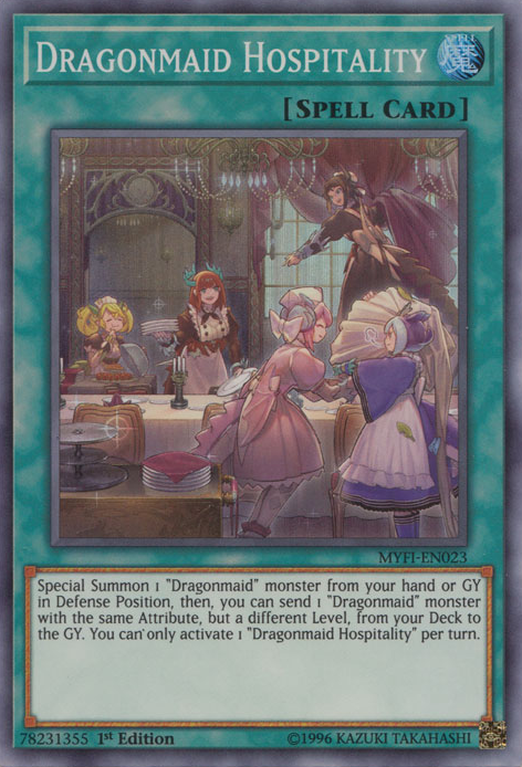 Dragonmaid Hospitality [MYFI-EN023] Super Rare | Total Play