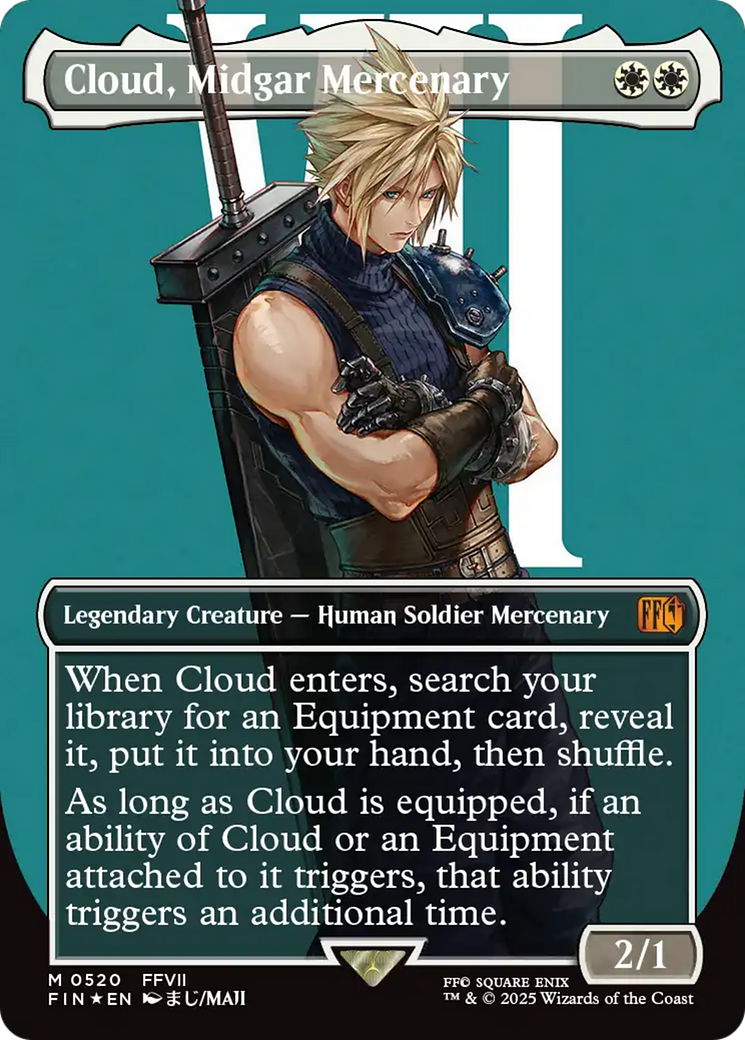Cloud, Midgar Mercenary (Borderless) (Surge Foil) [FINAL FANTASY] | Total Play