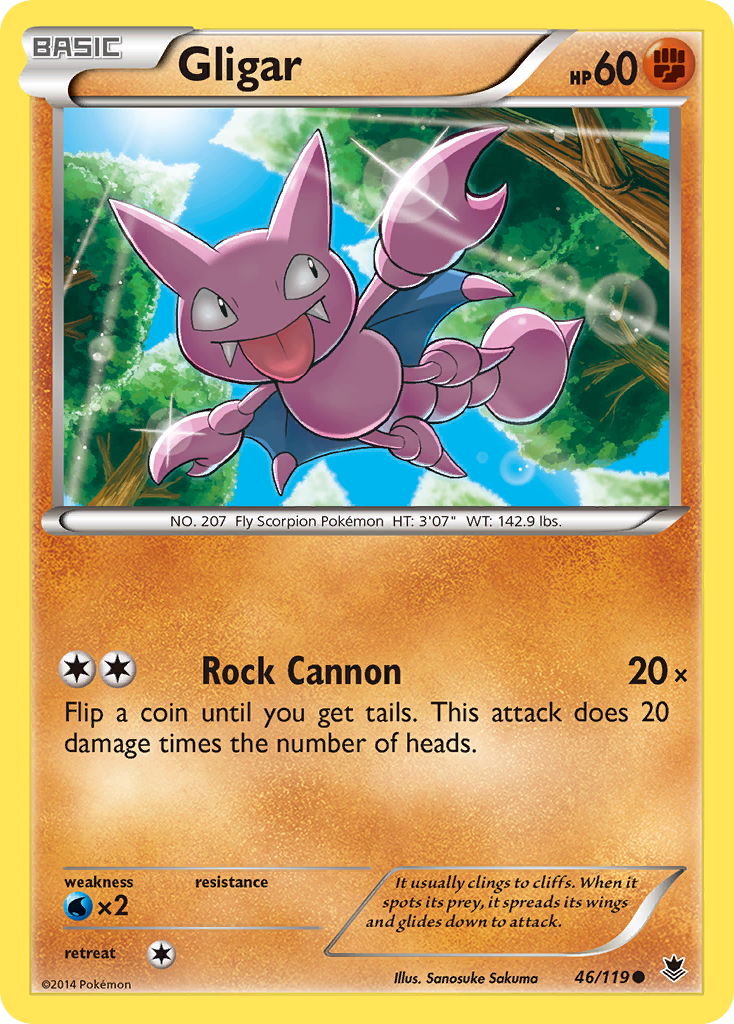 Gligar (46/119) [XY: Phantom Forces] | Total Play