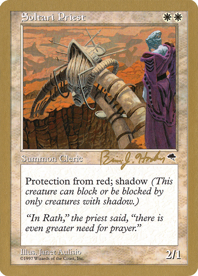Soltari Priest (Brian Hacker) [World Championship Decks 1998] | Total Play
