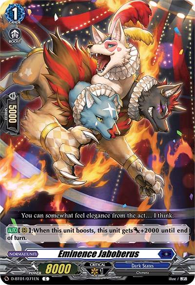 Eminence Jaboberus (D-BT01/071EN) [Genesis of the Five Greats] | Total Play