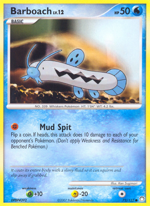 Barboach (72/123) [Diamond & Pearl: Mysterious Treasures] | Total Play