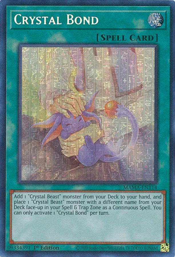 Crystal Bond [MAMA-EN114] Secret Pharaoh's Rare | Total Play