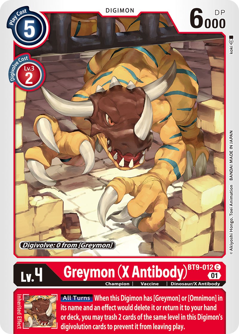 Greymon (X Antibody) [BT9-012] [X Record] | Total Play