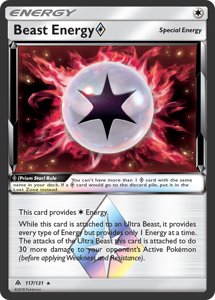 Beast Energy (117/131) (Prism Star) [Sun & Moon: Forbidden Light] | Total Play