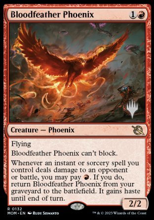 Bloodfeather Phoenix (Promo Pack) [March of the Machine Promos] | Total Play