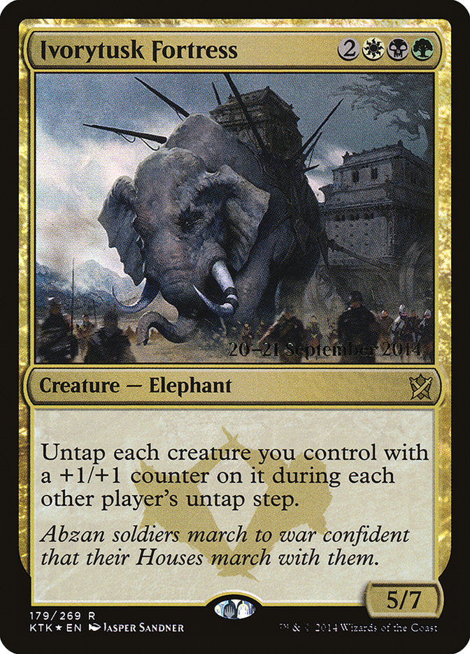 Ivorytusk Fortress [Khans of Tarkir Prerelease Promos] | Total Play