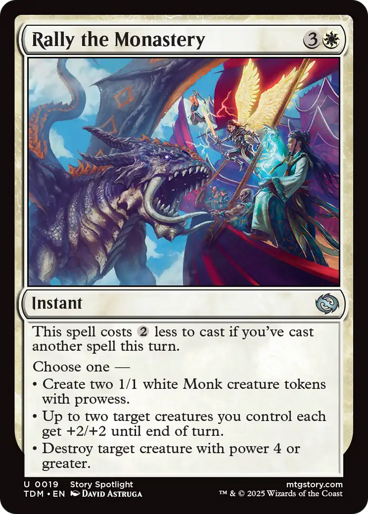 Rally the Monastery [Tarkir: Dragonstorm] | Total Play