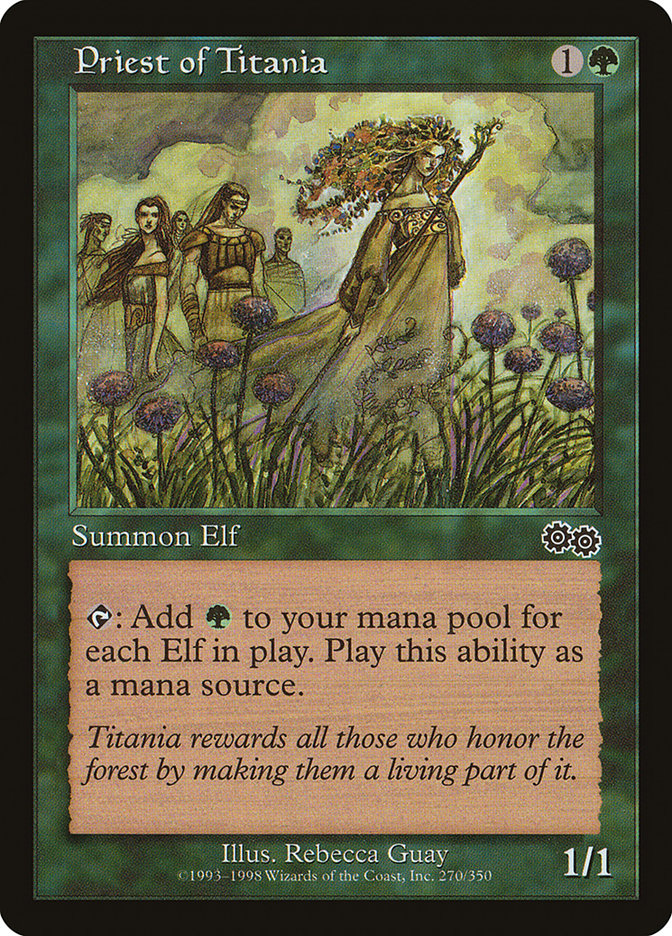 Priest of Titania [Urza's Saga] | Total Play