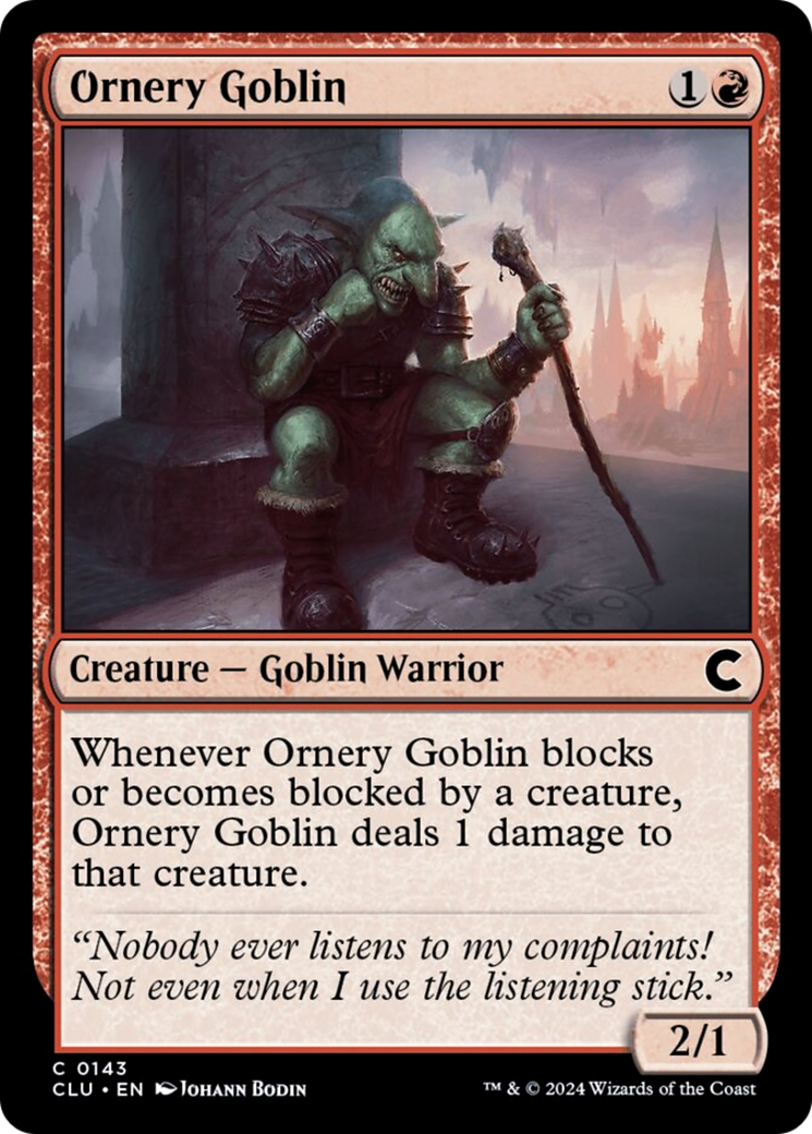 Ornery Goblin [Ravnica: Clue Edition] | Total Play