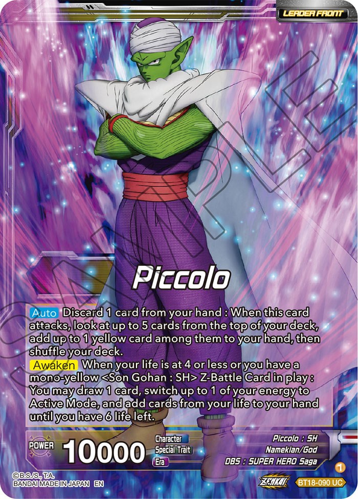 Piccolo // Piccolo, Facing New Foes (BT18-090) [Dawn of the Z-Legends Prerelease Promos] | Total Play