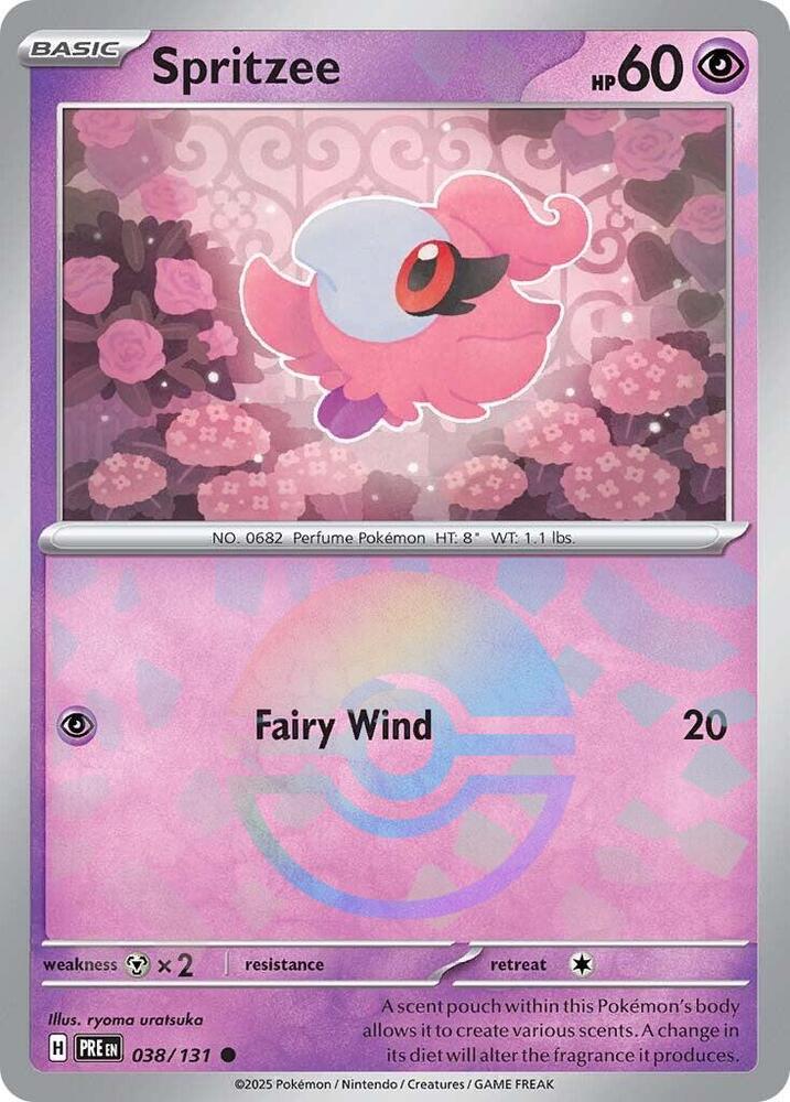 Spritzee (038/131) (Poke Ball Pattern) [Scarlet & Violet: Prismatic Evolutions] | Total Play