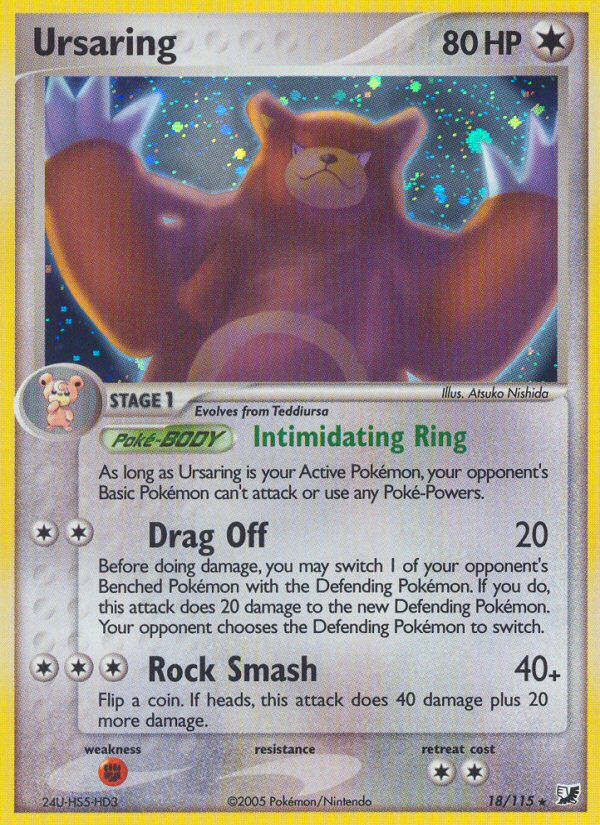 Ursaring (18/115) [EX: Unseen Forces] | Total Play