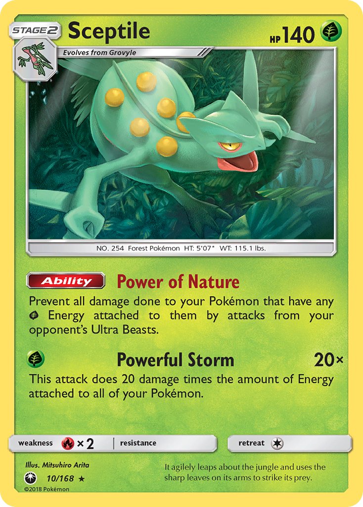 Sceptile (10/168) (Theme Deck Exclusive) [Sun & Moon: Celestial Storm] | Total Play