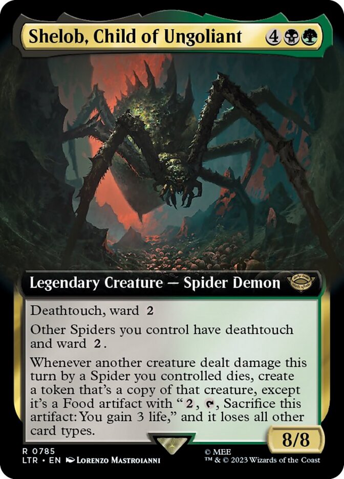 Shelob, Child of Ungoliant (Extended Art) (Surge Foil) [The Lord of the Rings: Tales of Middle-Earth] | Total Play