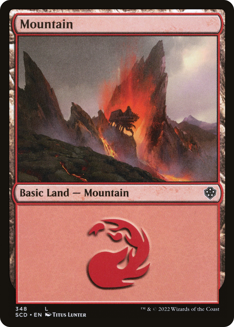 Mountain (348) [Starter Commander Decks] | Total Play