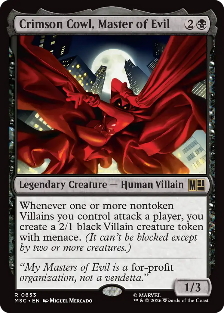 Crimson Cowl, Master of Evil [Marvel Super Heroes Commander] | Total Play