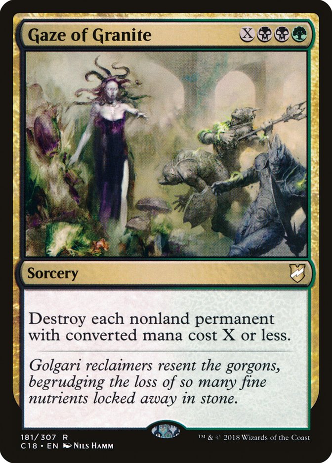 Gaze of Granite [Commander 2018] | Total Play