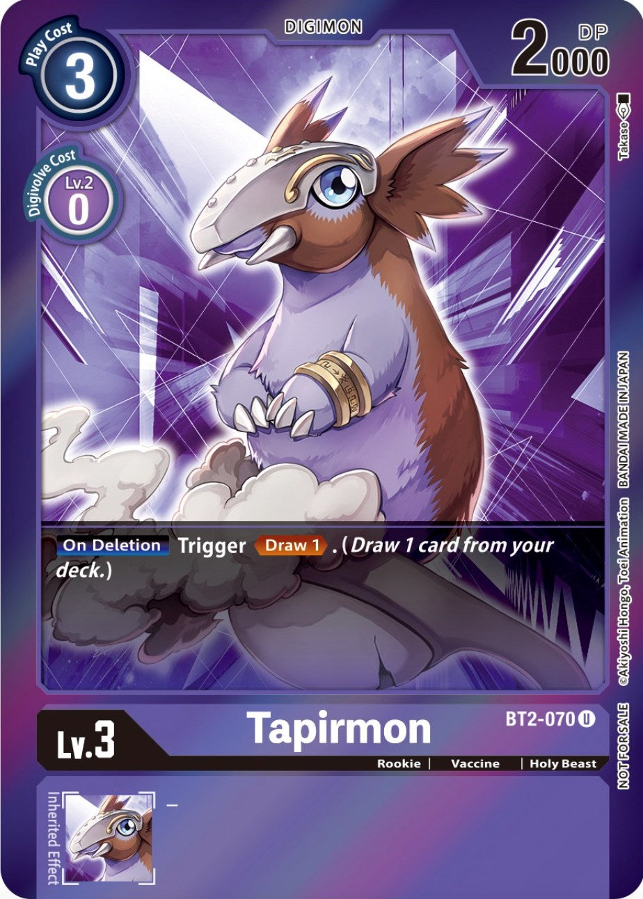 Tapirmon [BT2-070] (Event Pack 4) [Release Special Booster Promos] | Total Play