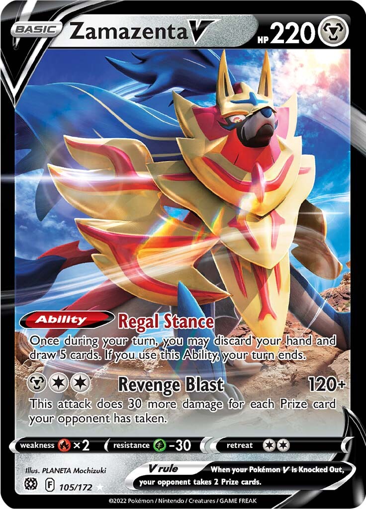 Zamazenta V (105/172) [Sword & Shield: Brilliant Stars] | Total Play