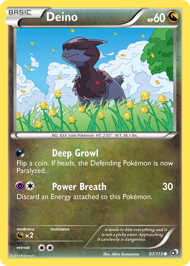 Deino (97/113) [Black & White: Legendary Treasures] | Total Play