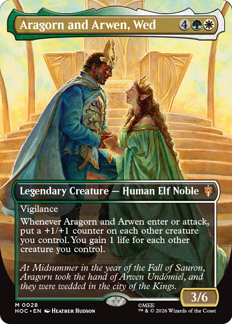 Aragorn and Arwen, Wed (Borderless) [The Hobbit] | Total Play