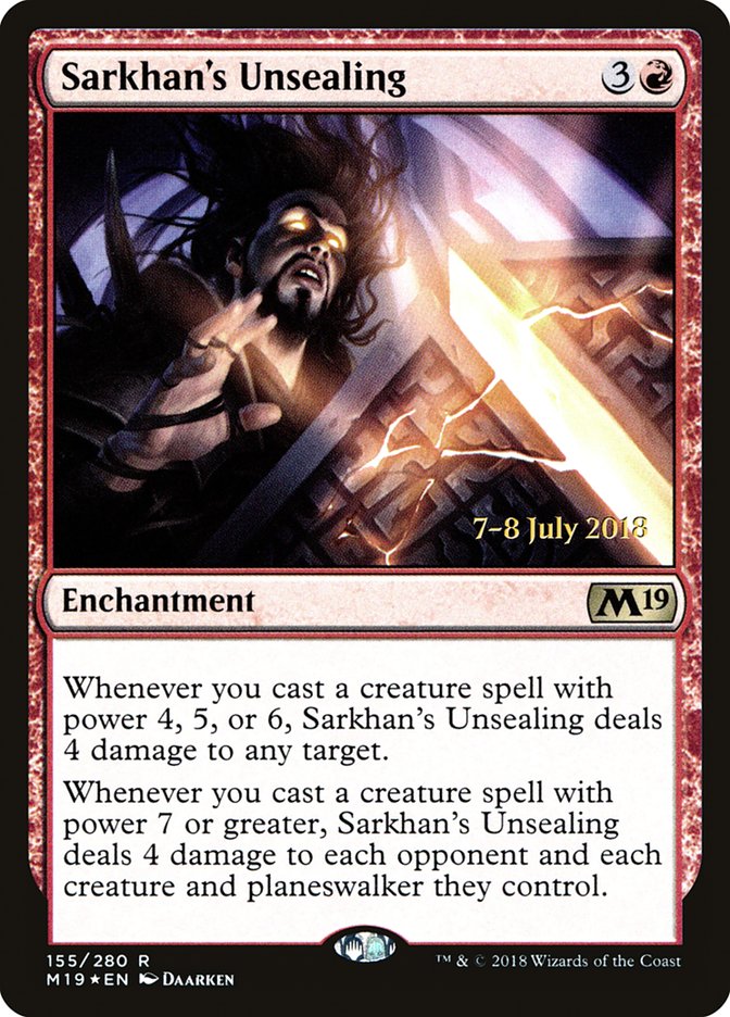Sarkhan's Unsealing [Core Set 2019 Prerelease Promos] | Total Play