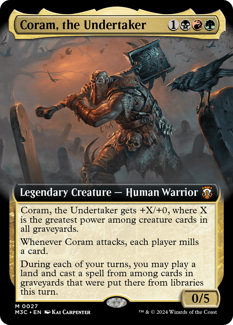 Coram, the Undertaker (Extended Art) [Modern Horizons 3 Commander] | Total Play