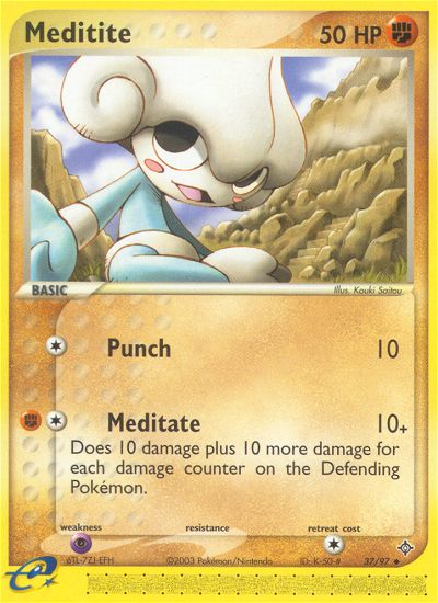 Meditite (37/97) [EX: Dragon] | Total Play