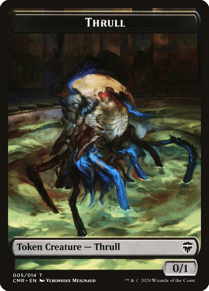 Salamander Warrior // Thrull Double-Sided Token [Commander Legends Tokens] | Total Play